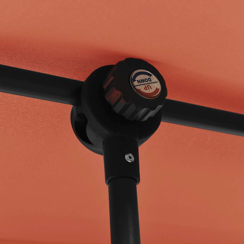 vidaXL Ομπρέλα Κήπου Τερακότα 2 x 1,5 μ. με Ιστό Αλουμινίου