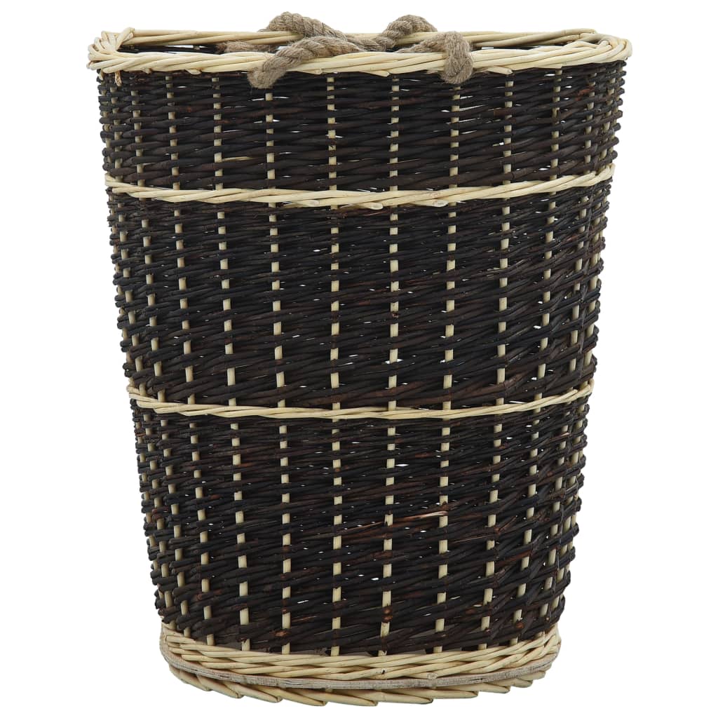 vidaXL Καλάθι Πλάτης για Μεταφορά Ξύλων 50x44x58 εκ. από Φυσική Ιτιά