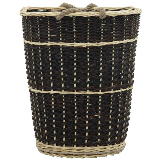 vidaXL Καλάθι Πλάτης για Μεταφορά Ξύλων 50x44x58 εκ. από Φυσική Ιτιά