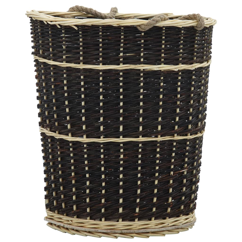 vidaXL Καλάθι Πλάτης για Μεταφορά Ξύλων 50x44x58 εκ. από Φυσική Ιτιά