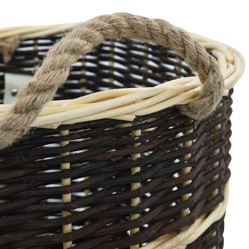 vidaXL Καλάθι Πλάτης για Μεταφορά Ξύλων 50x44x58 εκ. από Φυσική Ιτιά