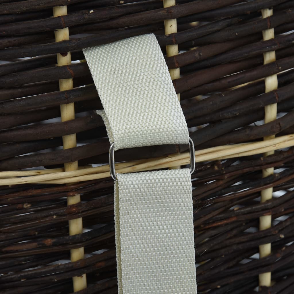 vidaXL Καλάθι Πλάτης για Μεταφορά Ξύλων 57x51x69 εκ. από Φυσική Ιτιά