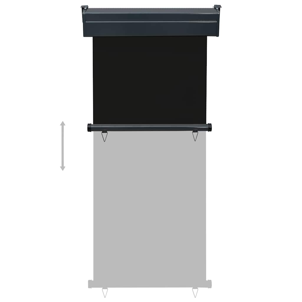 vidaXL Σκίαστρο Βεράντας Πλαϊνό Μαύρο 85 x 250 εκ.