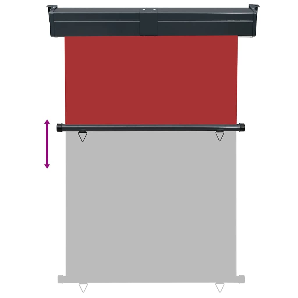 vidaXL Σκίαστρο Βεράντας Πλαϊνό Κόκκινο 125 x 250 εκ.