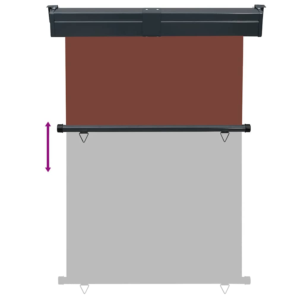 vidaXL Σκίαστρο Βεράντας Πλαϊνό Καφέ 125 x 250 εκ.