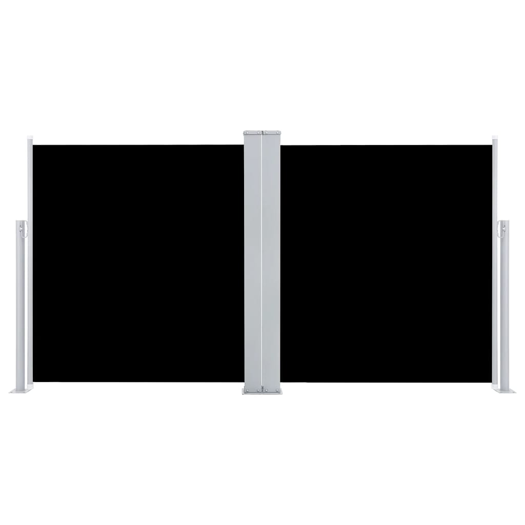 vidaXL Σκίαστρο Πλαϊνό Συρόμενο Μαύρο 120 x 600 εκ.