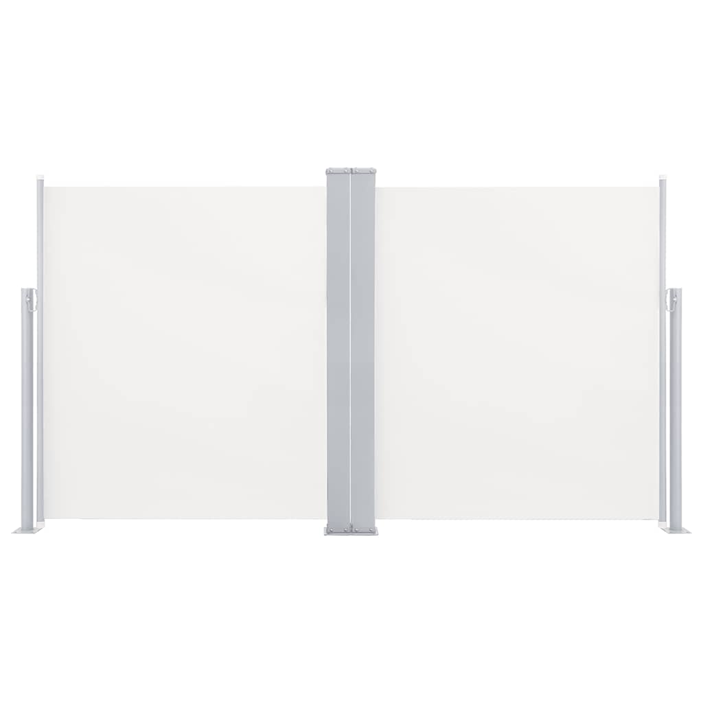 vidaXL Σκίαστρο Πλαϊνό Συρόμενο Βεράντας Διπλό Κρεμ 170 x 600 εκ.