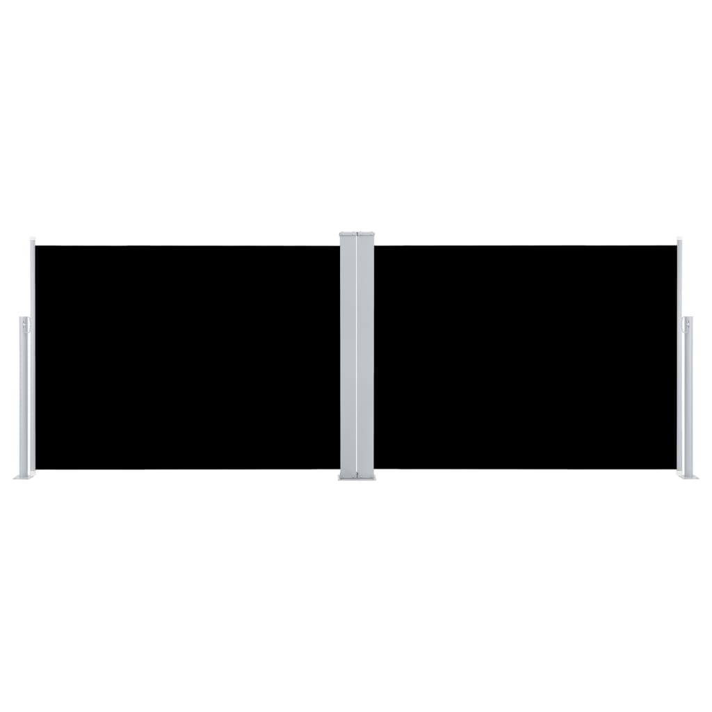 vidaXL Σκίαστρο Πλαϊνό Συρόμενο Μαύρο 100 x 1000 εκ.