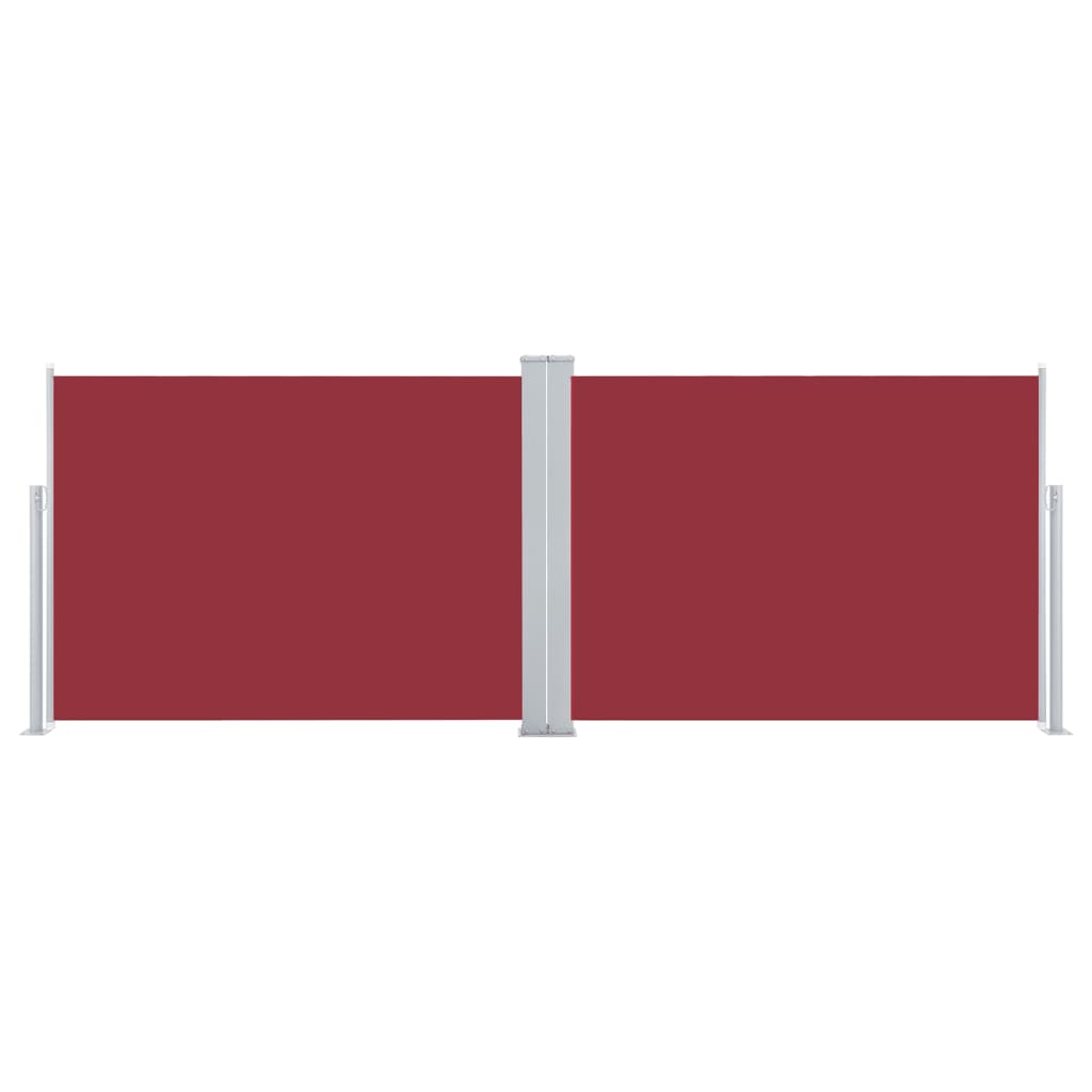 vidaXL Σκίαστρο Πλαϊνό Συρόμενο Κόκκινο 100 x 1000 εκ.