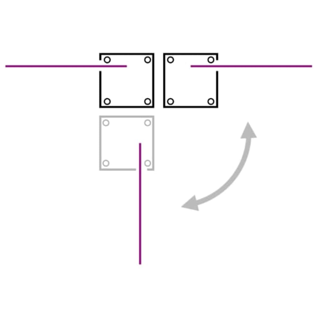 vidaXL Σκίαστρο Πλαϊνό Συρόμενο Ανθρακί 120 x 1000 εκ.