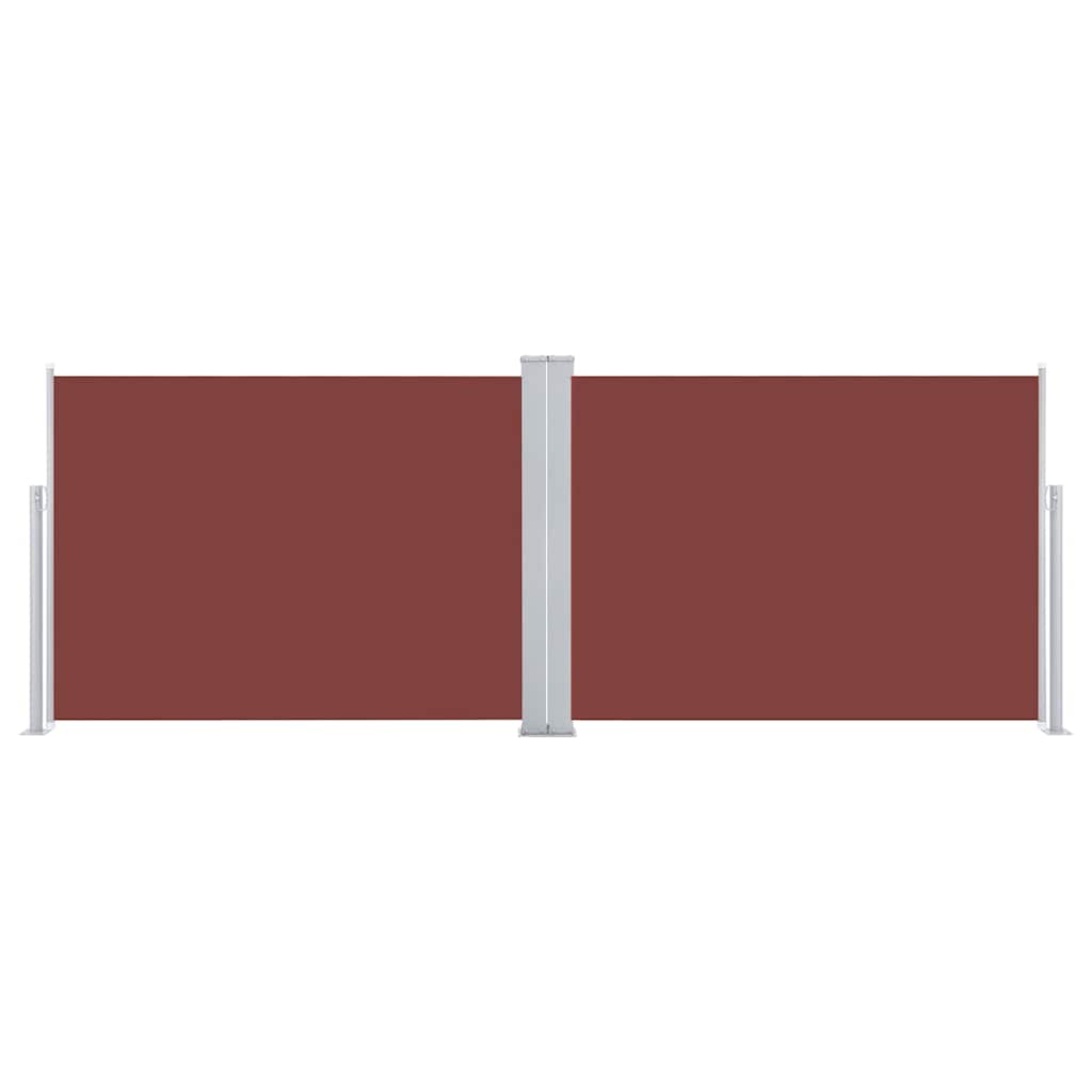 vidaXL Σκίαστρο Πλαϊνό Συρόμενο Καφέ 120 x 1000 εκ.