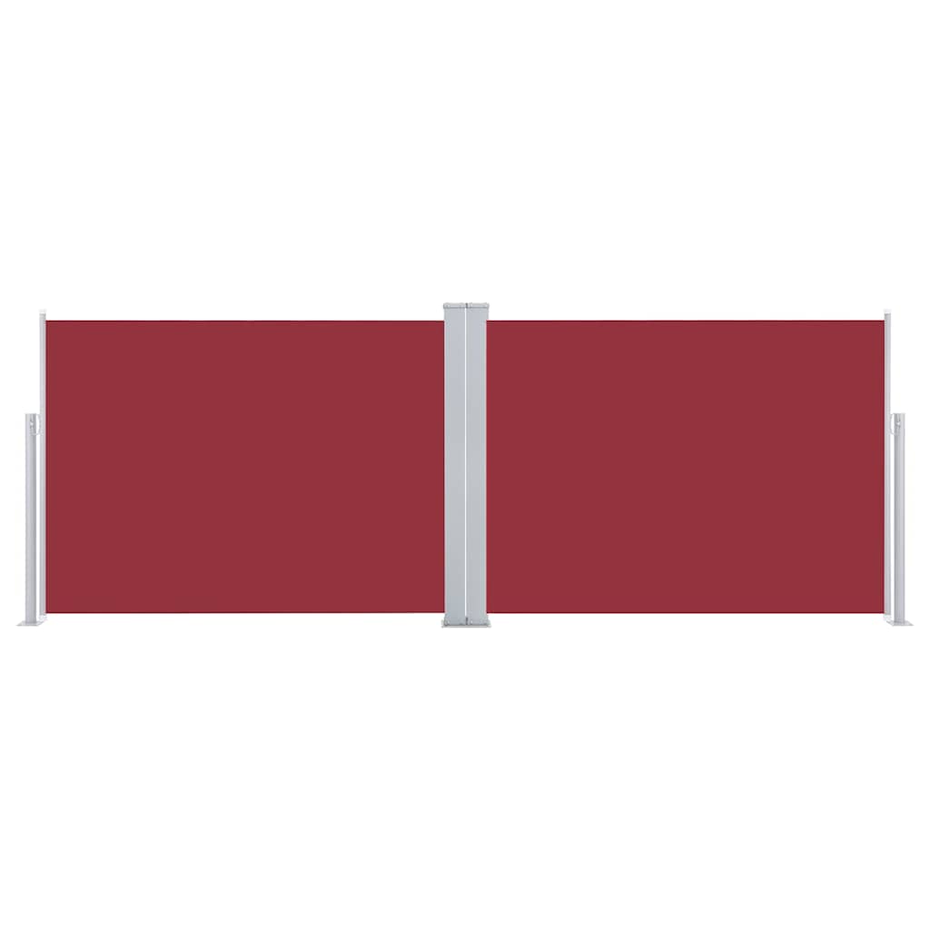 vidaXL Σκίαστρο Πλαϊνό Συρόμενο Κόκκινο 120 x 1000 εκ.
