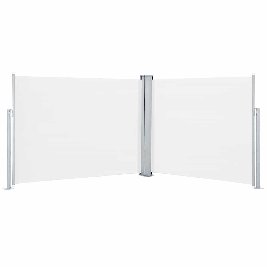 vidaXL Σκίαστρο Πλαϊνό Συρόμενο Κρεμ 140 x 1000 εκ.