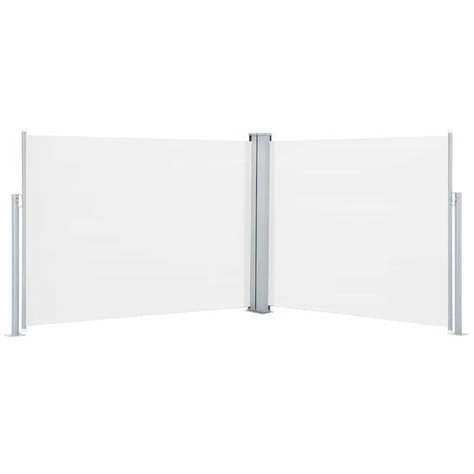 vidaXL Σκίαστρο Πλαϊνό Συρόμενο Κρεμ 140 x 1000 εκ.