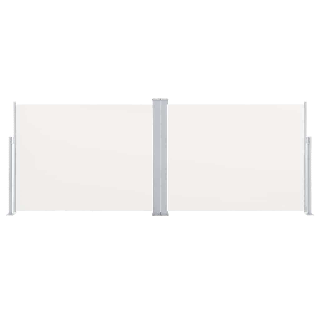 vidaXL Σκίαστρο Πλαϊνό Συρόμενο Κρεμ 140 x 1000 εκ.