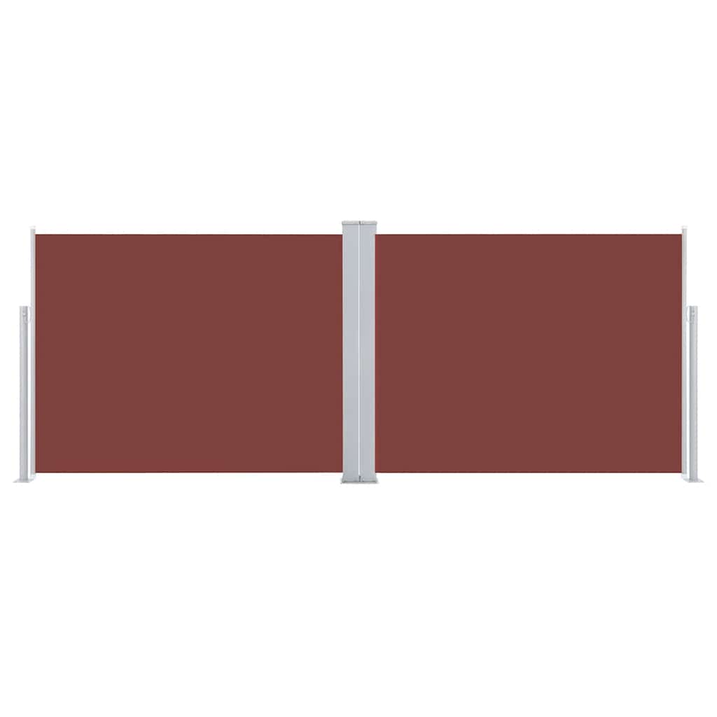 vidaXL Σκίαστρο Πλαϊνό Συρόμενο Καφέ 140 x 1000 εκ.