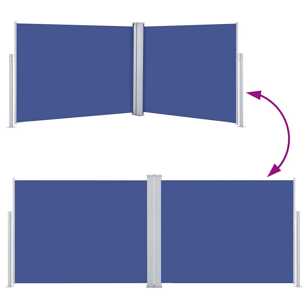 vidaXL Σκίαστρο Πλαϊνό Συρόμενο Μπλε 140 x 1000 εκ.