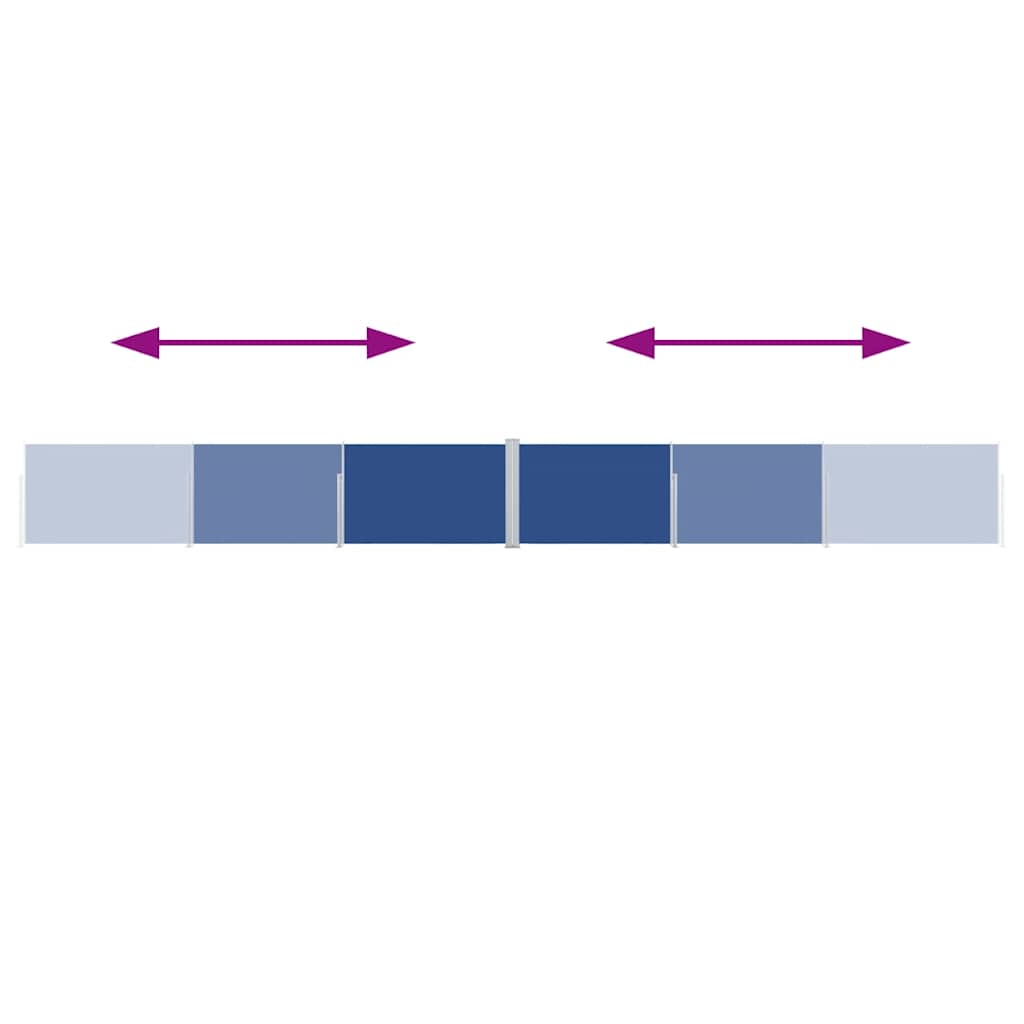 vidaXL Σκίαστρο Πλαϊνό Συρόμενο Μπλε 140 x 1000 εκ.
