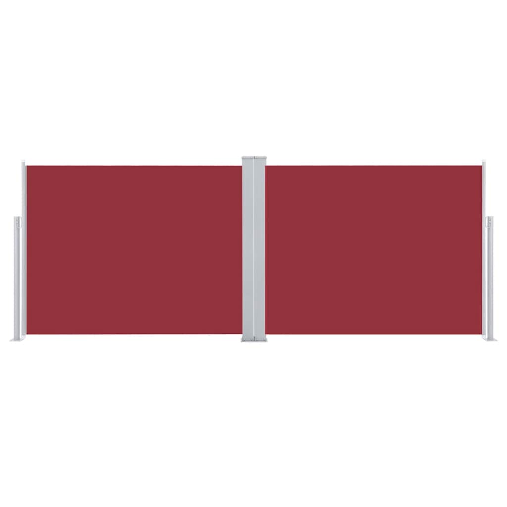 vidaXL Σκίαστρο Πλαϊνό Συρόμενο Κόκκινο 140 x 1000 εκ.