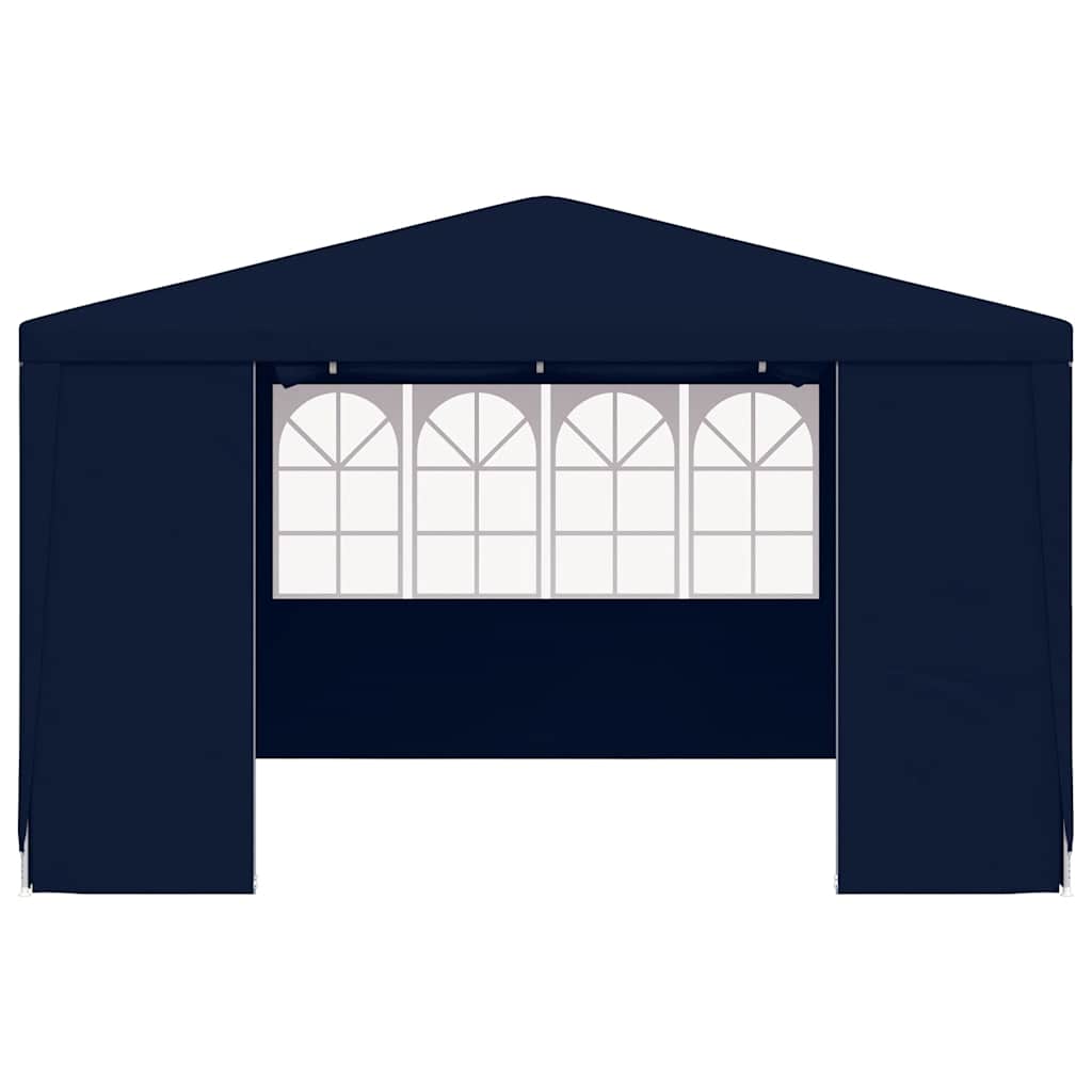 vidaXL Κιόσκι Επαγγελματικό με Τοιχώματα Μπλε 4 x 4 μ. 90 γρ./μ²