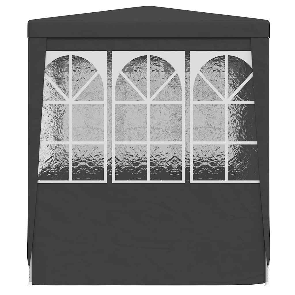 vidaXL Κιόσκι Επαγγελματικό με Τοιχώματα Ανθρακί 2 x 2 μ. 90 γρ./μ²