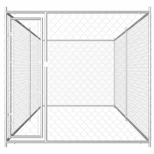 vidaXL Κλουβί Σκύλου Εξωτερικού Χώρου 382 x 192 x 185 εκ.