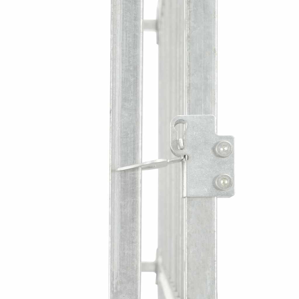 vidaXL Κλουβί Σκύλου Εξωτερικού Χώρου 760x760x185 εκ. Γαλβαν. Ατσάλι