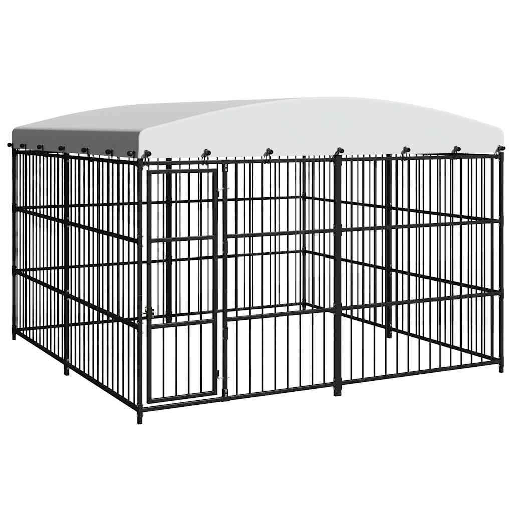 vidaXL Κλουβί Σκύλου Εξωτερικού Χώρου 300 x 300 x 210 εκ. με Στέγαστρο