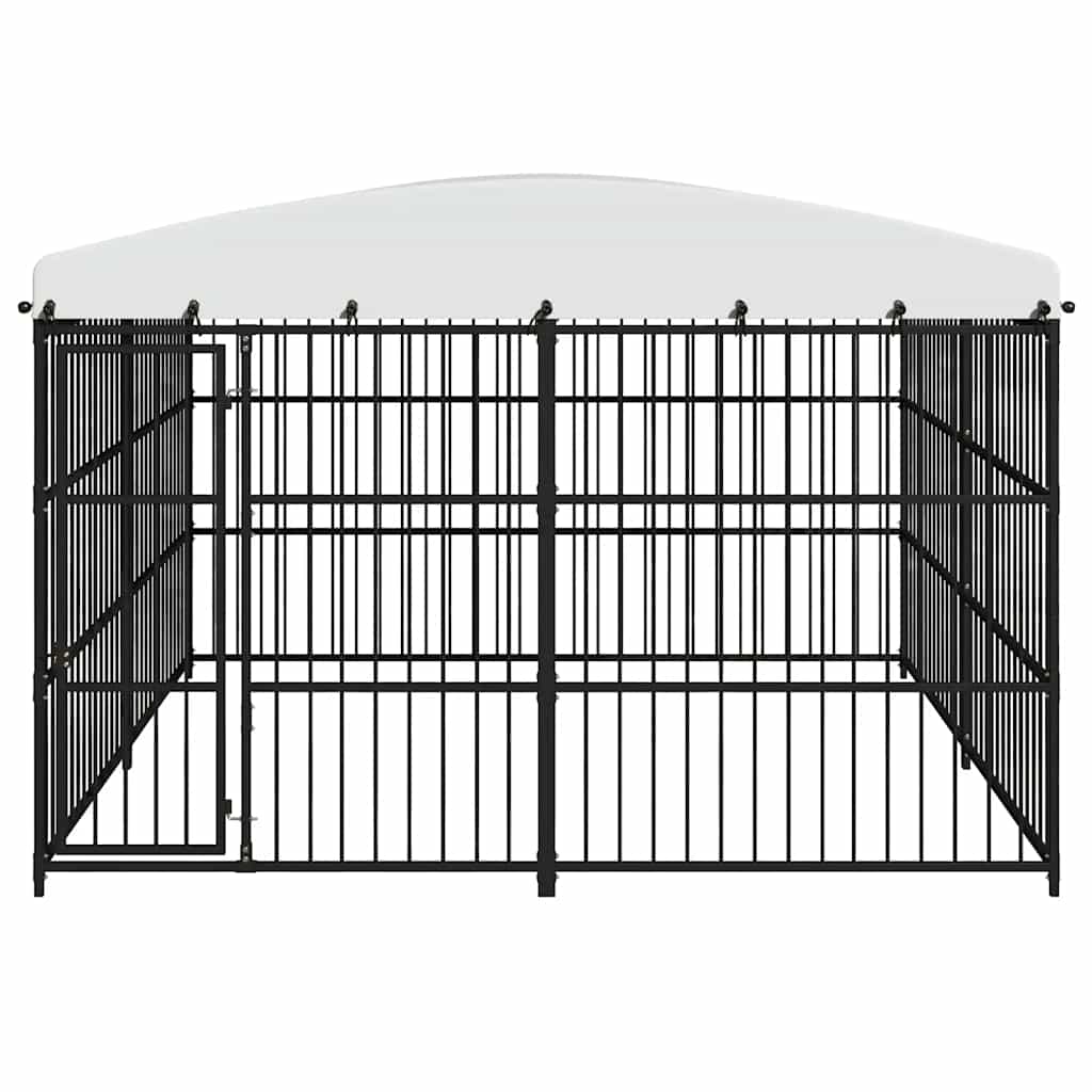vidaXL Κλουβί Σκύλου Εξωτερικού Χώρου 300 x 300 x 210 εκ. με Στέγαστρο