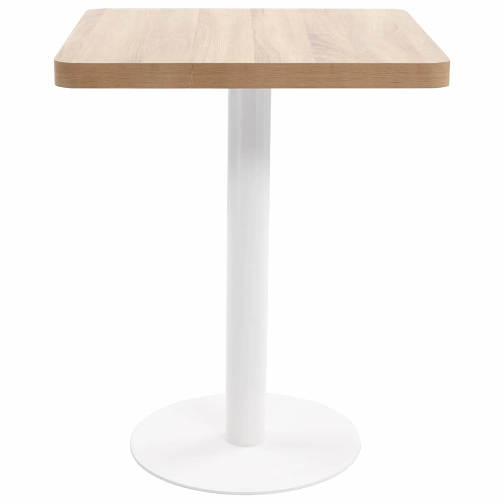 vidaXL Τραπέζι Bistro Ανοιχτό Καφέ 60 x 60 εκ. από MDF