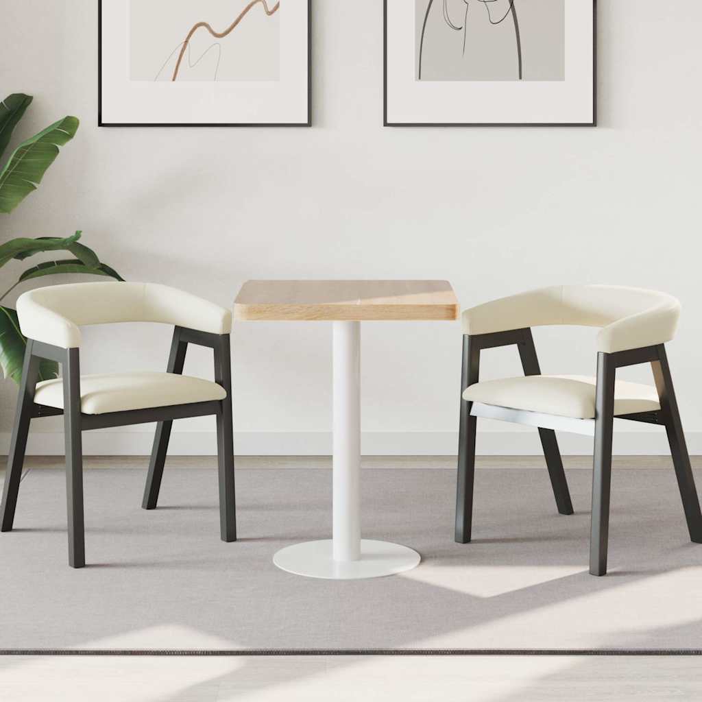 vidaXL Τραπέζι Bistro Ανοιχτό Καφέ 60 x 60 εκ. από MDF