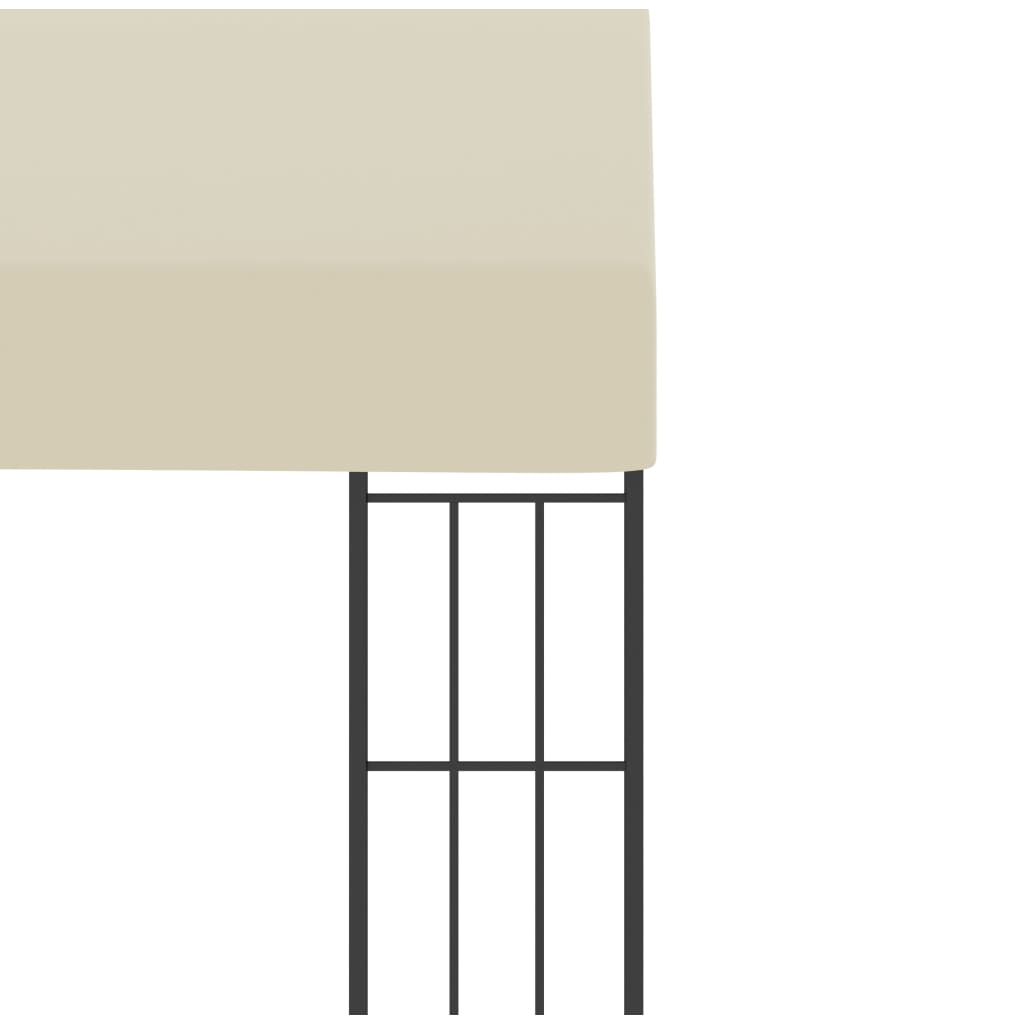 vidaXL Κιόσκι Επιτοίχιο 3 x 3 μ. Κρεμ Υφασμάτινο