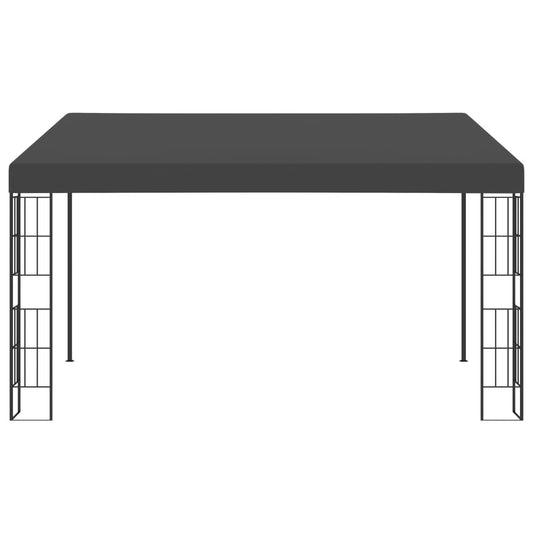 vidaXL Κιόσκι Επιτοίχιο Ανθρακί 3 x 4 μ. Υφασμάτινο