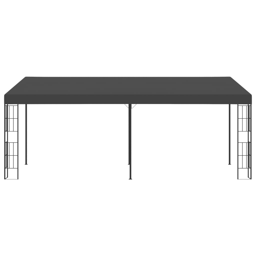 vidaXL Κιόσκι Επιτοίχιο Ανθρακί 3 x 6 μ. Υφασμάτινο