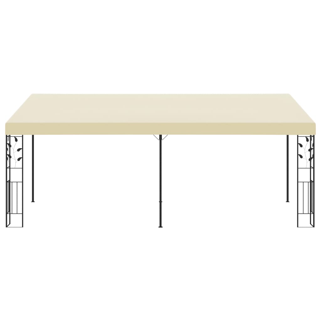 vidaXL Κιόσκι Επιτοίχιο Κρεμ 6 x 3 x 2,5 μ.