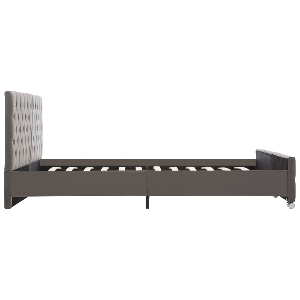 vidaXL Πλαίσιο Κρεβατιού Γκρι 180 x 200 εκ. Βελούδινο