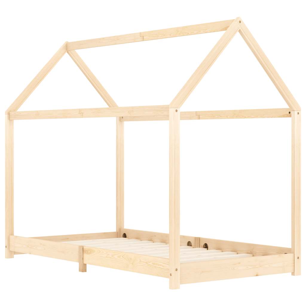 vidaXL Πλαίσιο Κρεβατιού Παιδικό 90 x 200 εκ. από Μασίφ Ξύλο Πεύκου