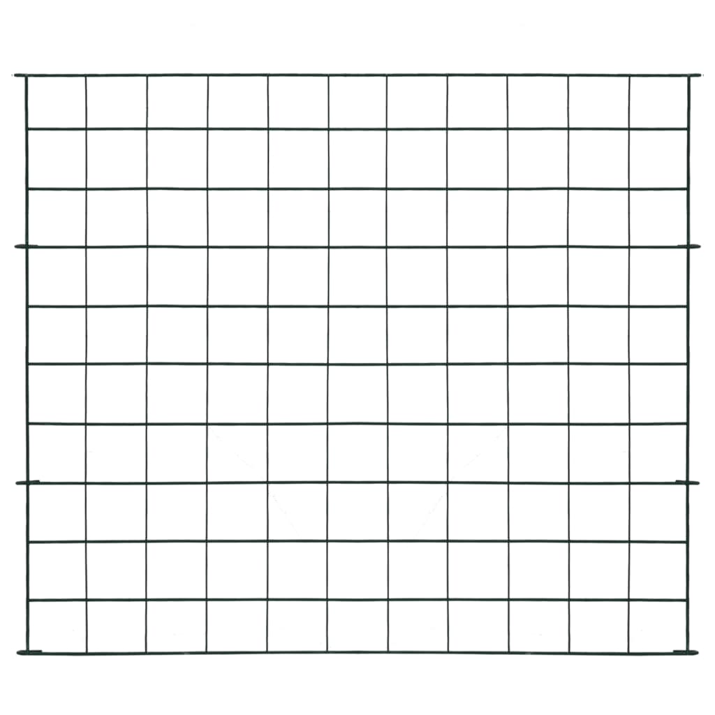 vidaXL Περίφραξη Κήπου Σετ Πράσινη 77,5 x 64 εκ.