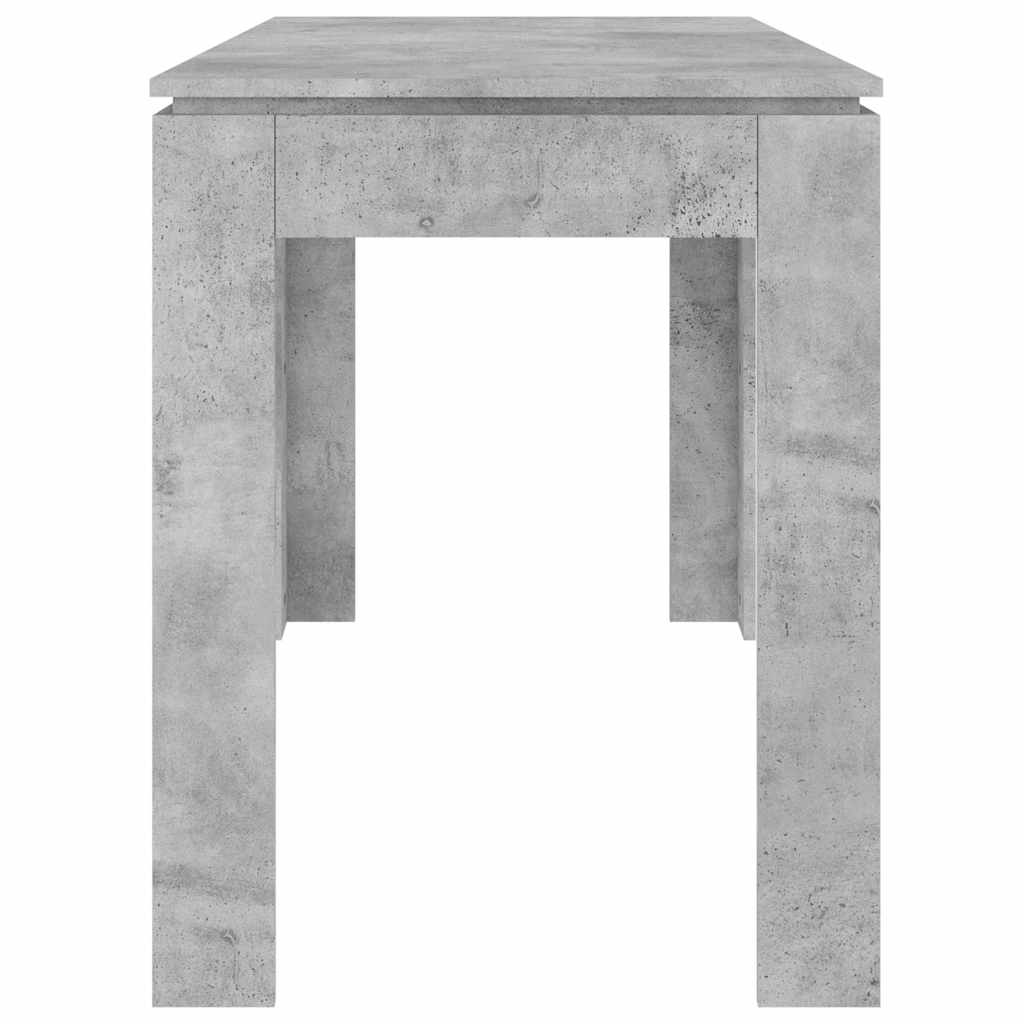 vidaXL Τραπεζαρία Γκρι του Σκυροδέματος 120x60x76 εκ. από Επεξ. Ξύλο