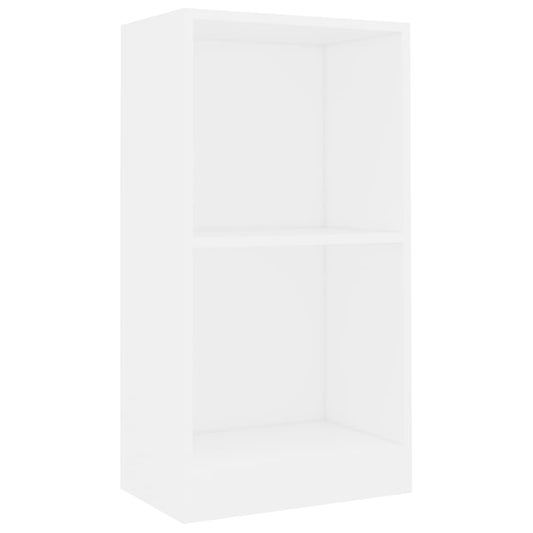 vidaXL Βιβλιοθήκη Λευκή 40x24x75 εκ. από Επεξ. Ξύλο