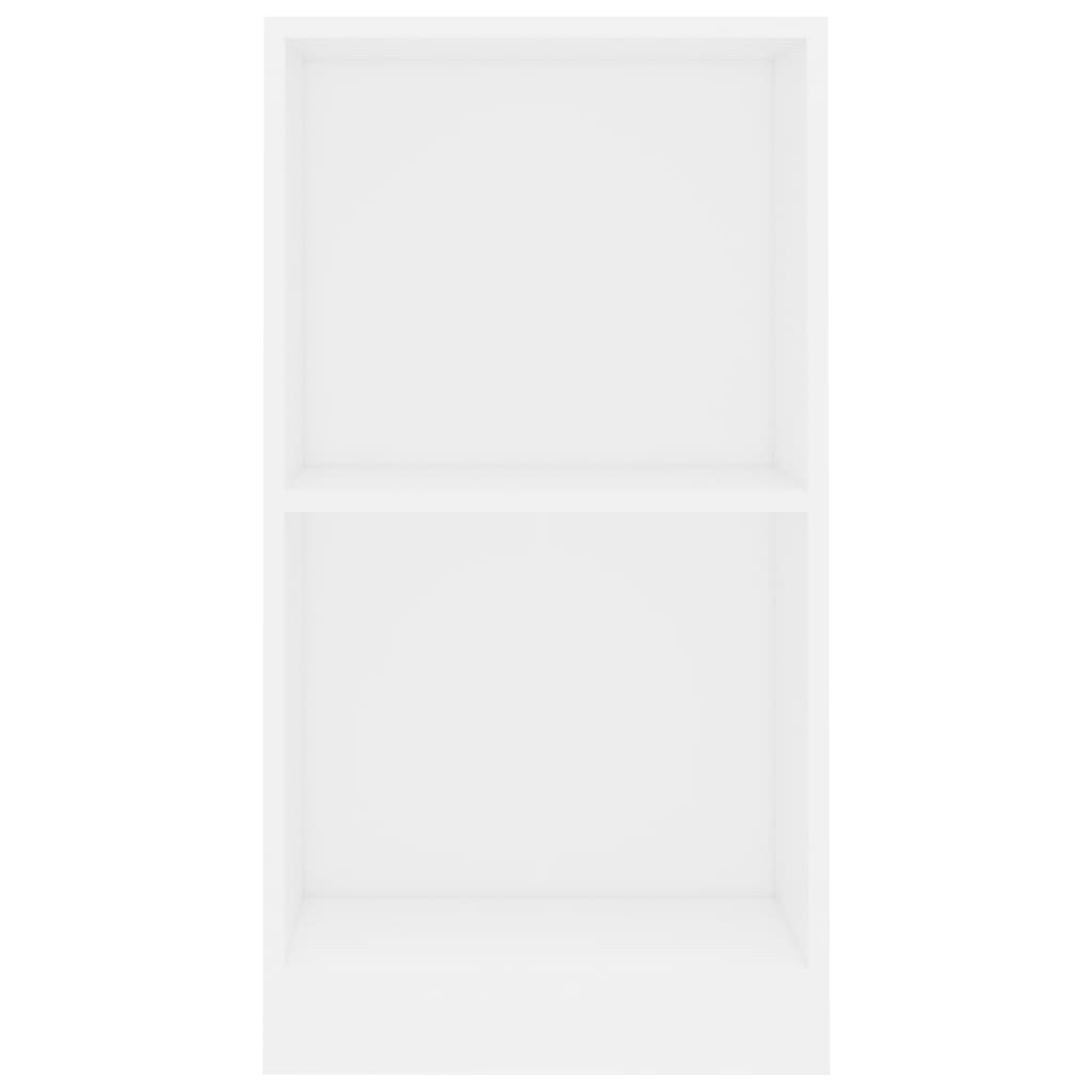 vidaXL Βιβλιοθήκη Λευκή 40x24x75 εκ. από Επεξ. Ξύλο