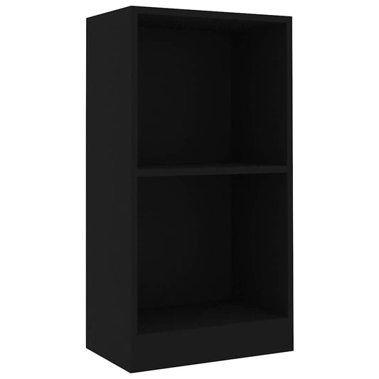 vidaXL Βιβλιοθήκη Μαύρο 40x24x75 εκ. από Επεξ. Ξύλο