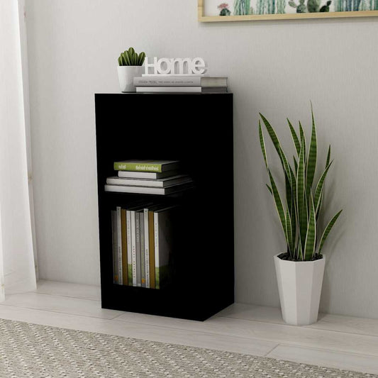 vidaXL Βιβλιοθήκη Μαύρο 40x24x75 εκ. από Επεξ. Ξύλο