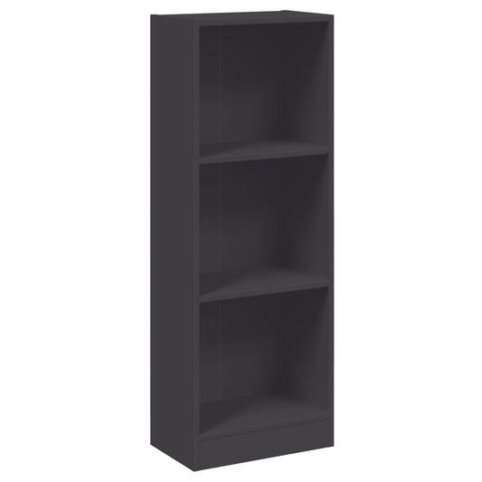 vidaXL Βιβλιοθήκη με 3 Ράφια Λευκή 40x24x109 εκ. Επεξεργασμένο Ξύλο