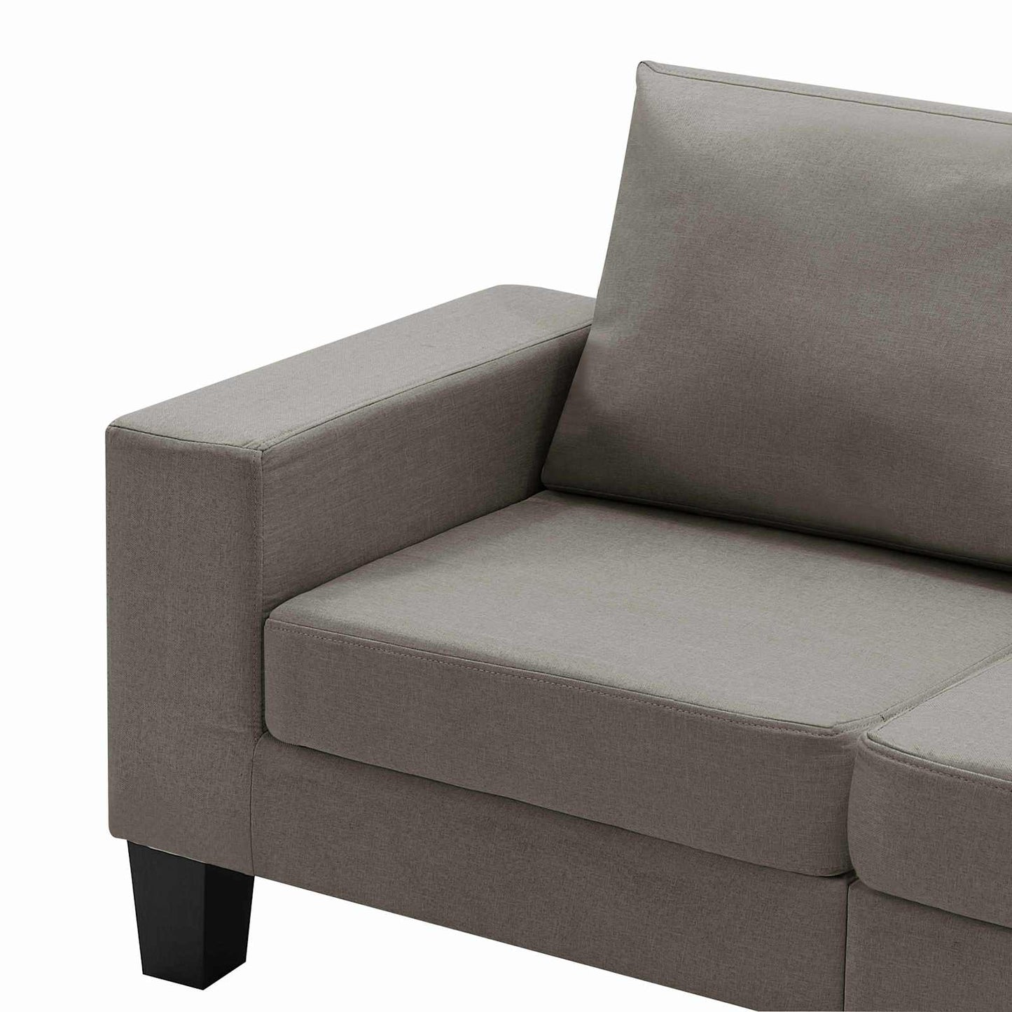 vidaXL Καναπές Taupe Διθέσιοι ύφασμα