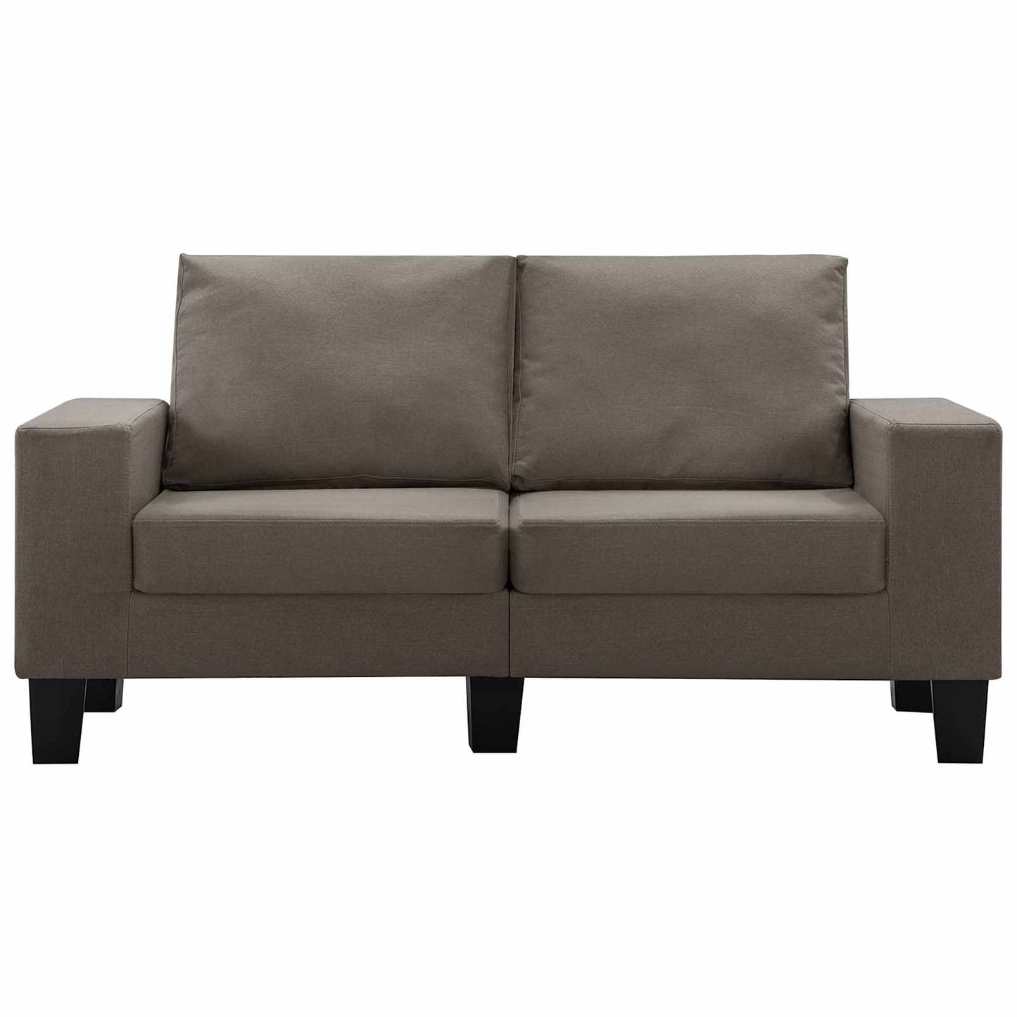 vidaXL Καναπές Taupe Διθέσιοι ύφασμα