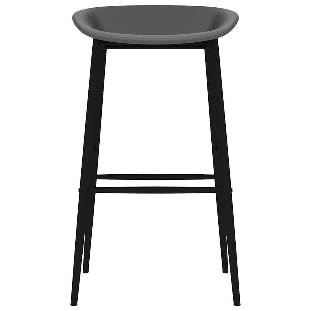 vidaXL Καρέκλες Μπαρ 2 τεμ. Γκρι