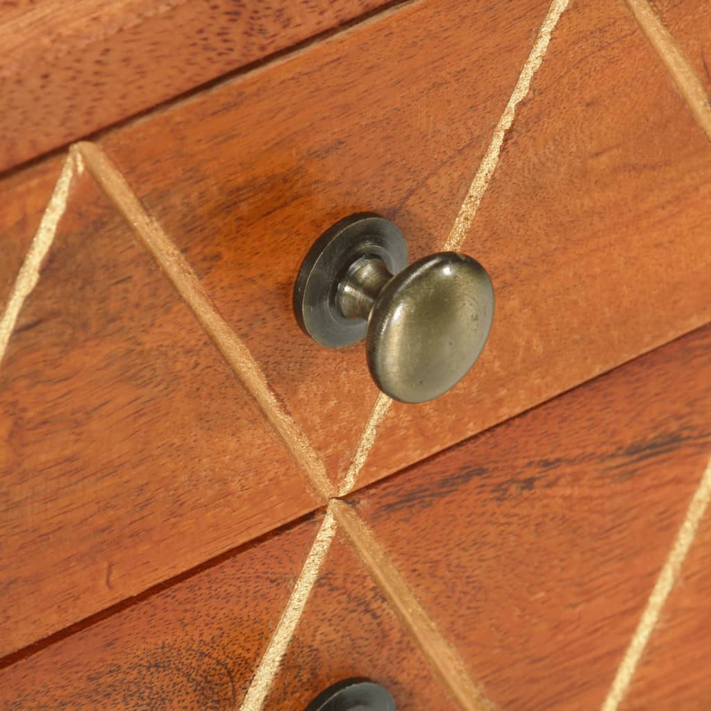 vidaXL Κομοδίνο 43 x 30 x 58 εκ. από Μασίφ Ξύλο Μάνγκο