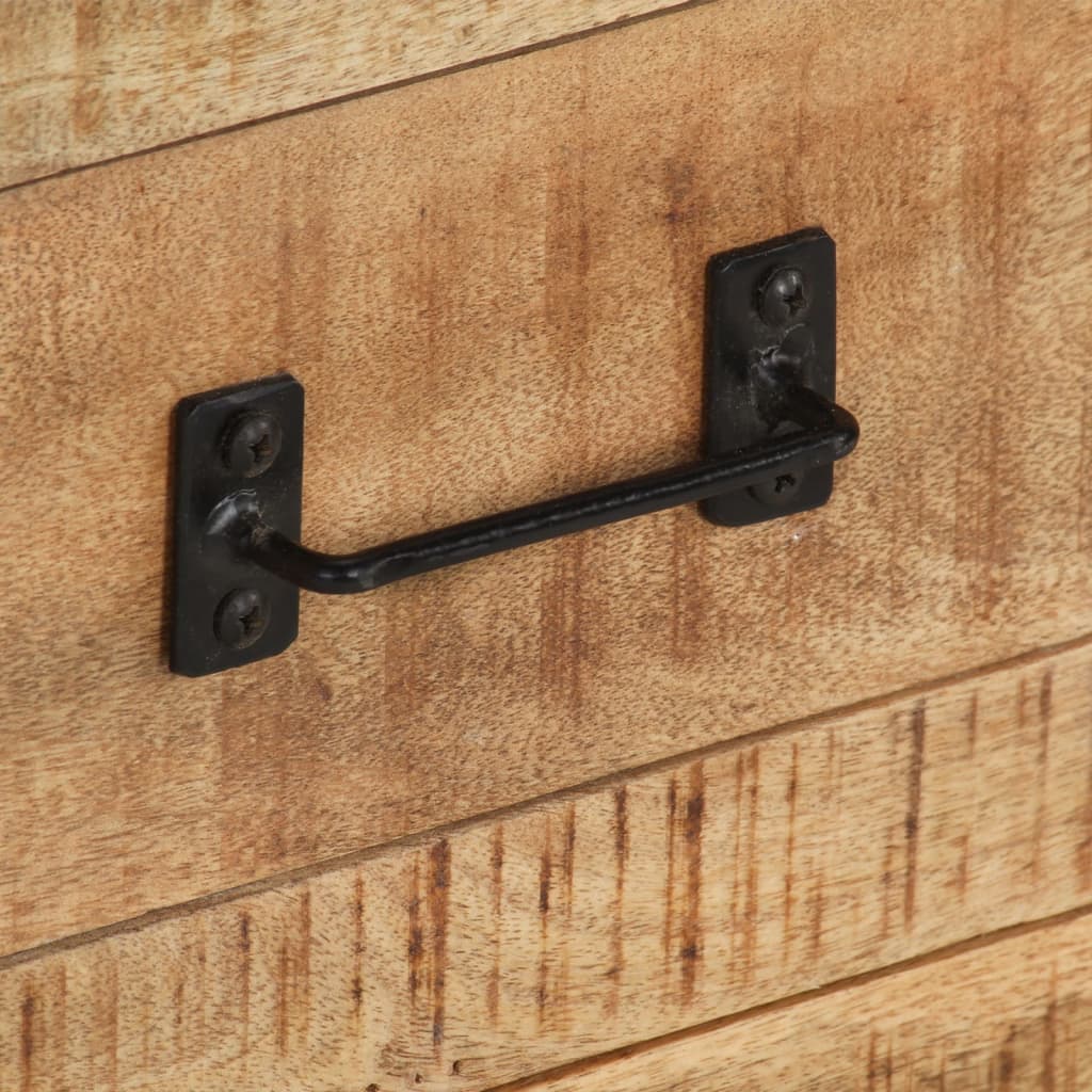 vidaXL Ντουλάπι με Συρτάρια 100x31x60 εκ Μασίφ Ακατέργαστο Ξύλο Μάνγκο