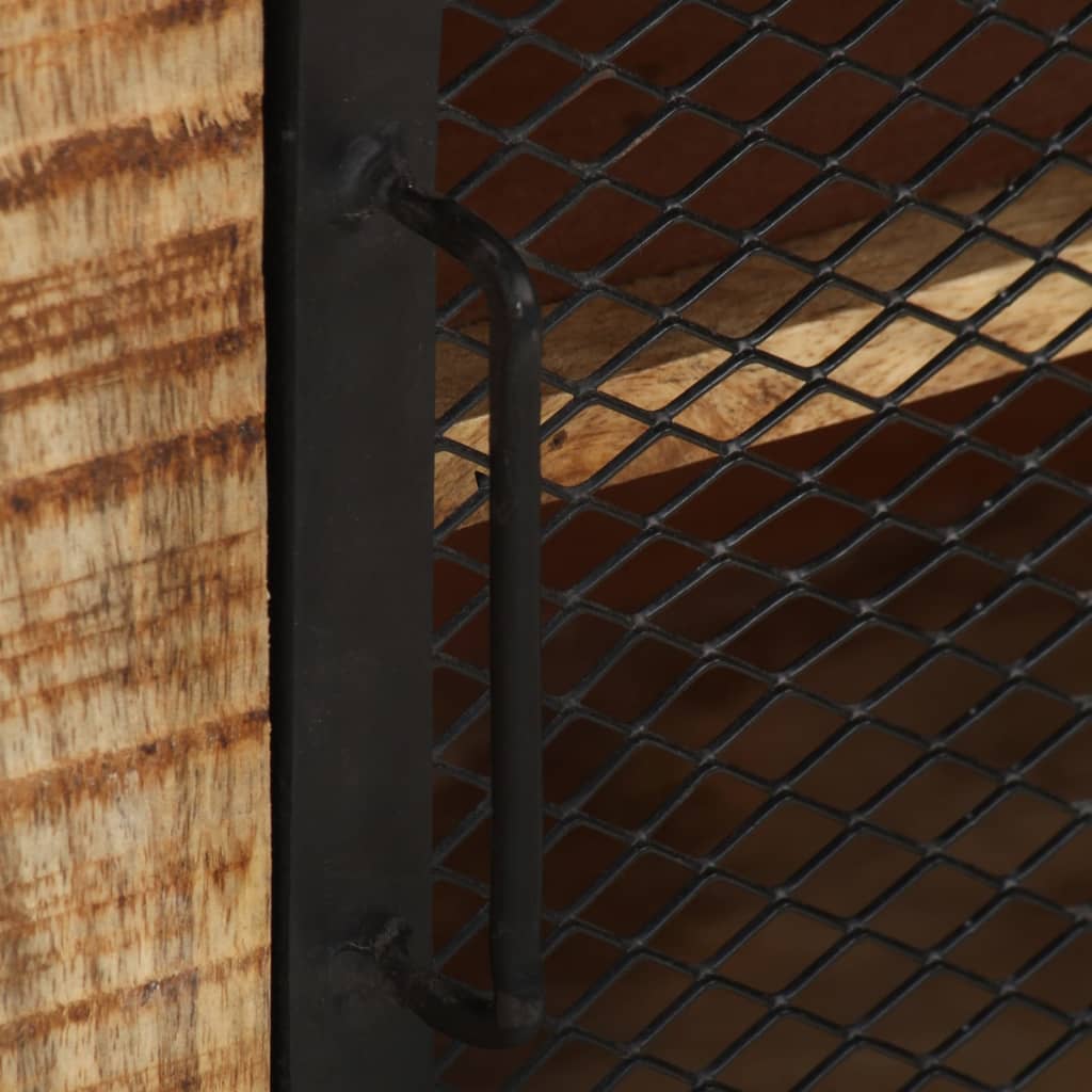 vidaXL Ντουλάπι με Συρτάρια 100x31x60 εκ Μασίφ Ακατέργαστο Ξύλο Μάνγκο